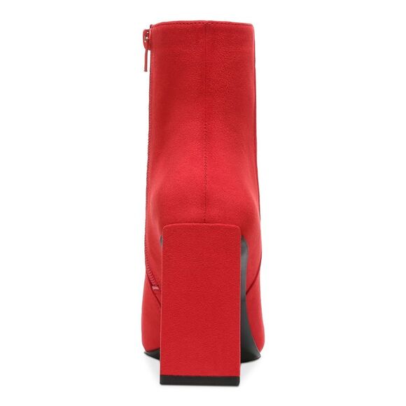 BAR III Womens Red Comfort Asya Pointed Toe Sculpted Heel Zip-Up Dress Boots 5 M - Picture 2 of 4